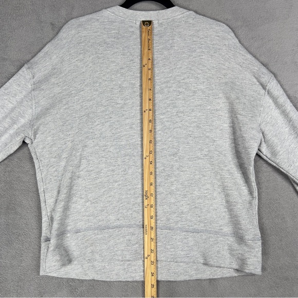 Perfectwhitetee Tyler French Terry Sweatshirt Women's Small Heather Gray Relaxed - Picture 12 of 12